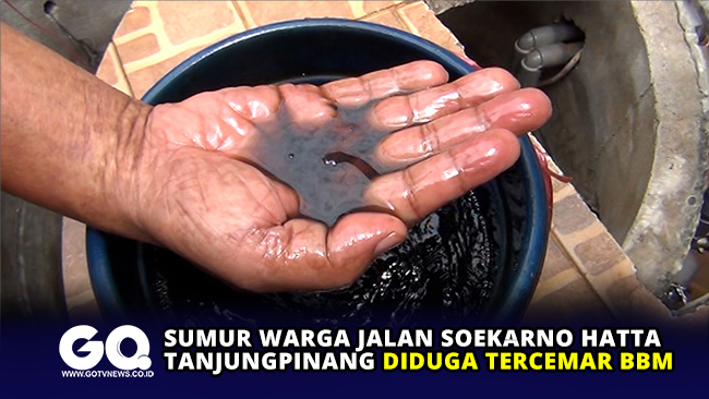 Sumur Warga Jalan Soekarno Hatta Tanjungpinang Diduga Tercemar BBM