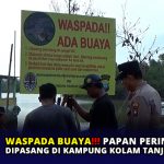 Waspada Buaya, Papan Peringatan Dipasang di Kampung Kolam Tanjungpinang