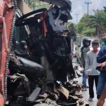 Adu Kambing Dua Truk di Bintan, 1 Orang Alami Patah Kaki