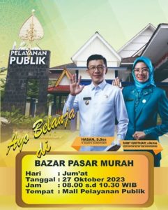 Besok, Ada Bazar Pasar Murah di Halaman MPP Tanjungpinang