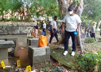 Mayat Laki-laki Tanpa Busana Ditemukan di Taman Jalan Diponegoro Tanjungpinang