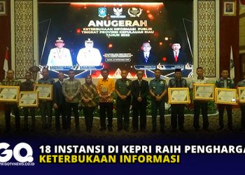 18 Instansi di Kepri Raih Penghargaan Keterbukaan Informasi