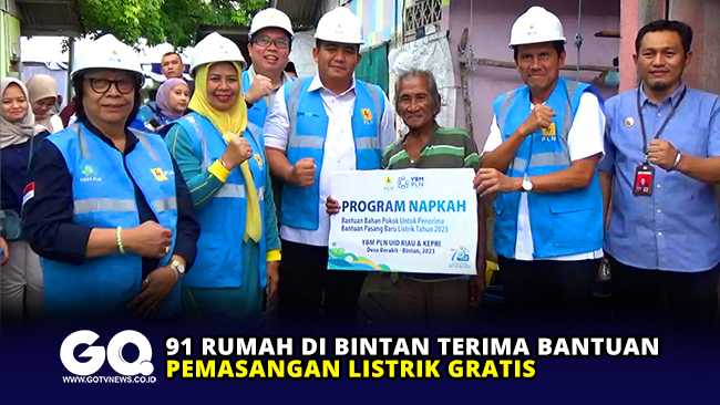 91 Rumah di Bintan Terima Bantuan Pemasangan Listrik Gratis