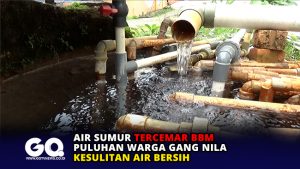 Air Sumur Tercemar BBM, Puluhan Warga Gang Nila Kesulitan Air Bersih