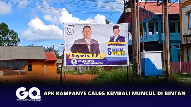 APK Kampanye Caleg Kembali Muncul di Bintan