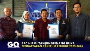 BPC HIPMI Tanjungpinang Buka Pendaftaran Caketum Periode 2023-2026