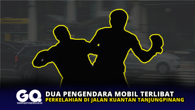 Dua Pengendara Mobil Terlibat Perkelahian di Jalan Kuantan Tanjungpinang