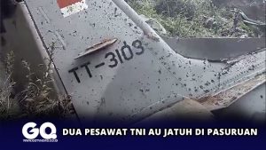 Dua Pesawat TNI AU Jatuh di Pasuruan
