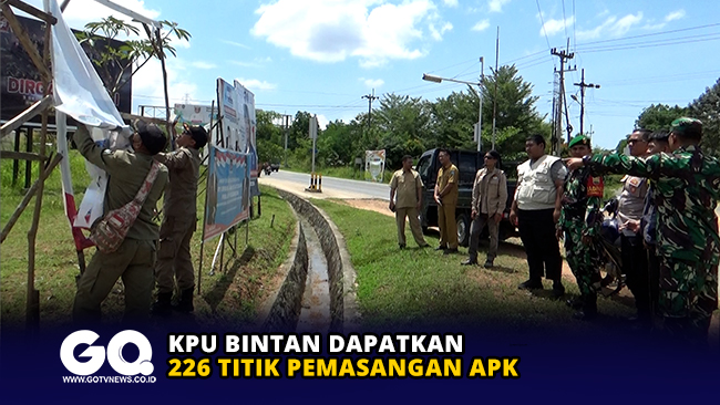 KPU Bintan Dapatkan 226 Titik Pemasangan APK