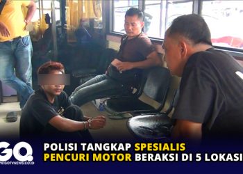 Polisi Tangkap Spesialis Pencuri Motor Beraksi di 5 Lokasi