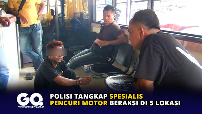 Polisi Tangkap Spesialis Pencuri Motor Beraksi di 5 Lokasi