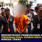 Rekonstruksi Pembunuhan Herman, Tersangka Pukul Korban Berulang kali hingga Tewas