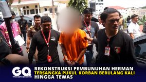 Rekonstruksi Pembunuhan Herman, Tersangka Pukul Korban Berulang kali hingga Tewas
