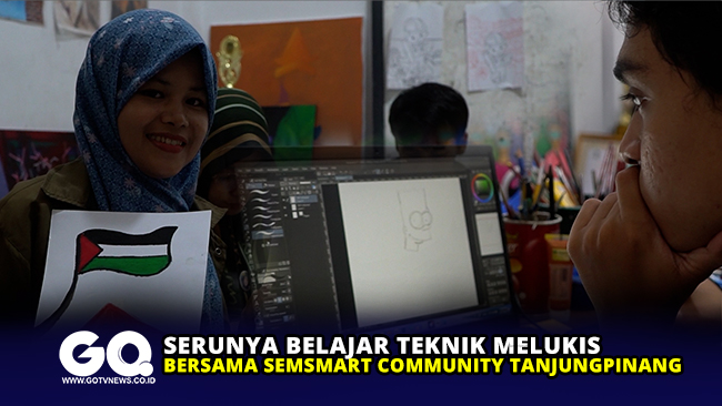 Serunya Belajar Teknik Melukis Bersama Semsmart Community Tanjungpinang