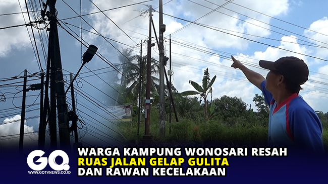 Warga Kampung Wonosari Resah, Ruas Jalan Gelap Gulita dan Rawan Kecelakaan-