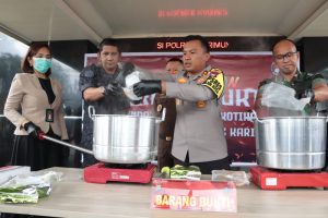 2 Kg Sabu Dimusnahkan, Polres Karimun Buru Pemilik Narkoba