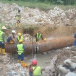 Perbaiki Pipa Bocor di Taman Baloi, SPAM BP Batam Kerahkan Alat Berat