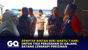 DPMPTSP Bintan Beri Waktu 7 Hari untuk Tiga Perusahan di Galang Batang Lengkapi Perizinan