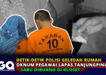 Detik-detik Polisi Geledah Rumah Oknum Pegawai Lapas Tanjungpinang, Sabu Dibuang di Kloset