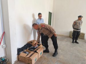 Jelang Pemilu 2024, Polisi Jaga Ketat Gudang Logistik KPU Tanjungpinang