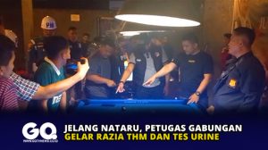 Jelang Nataru, Petugas Gabungan Gelar Razia THM dan Tes Urine