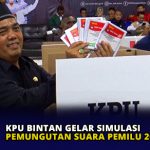 KPU Bintan Gelar Simulasi Pemungutan Suara Pemilu 2024