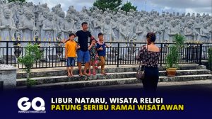 Libur Nataru, Wisata Religi Patung Seribu Ramai Wisatawan