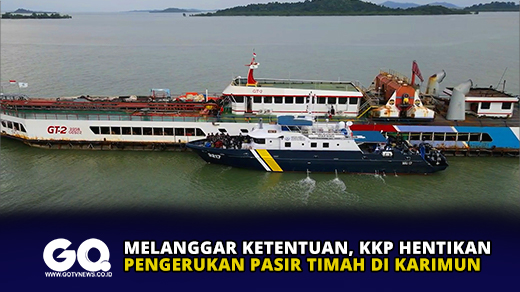 Melanggar Ketentuan, KKP Hentikan Pengerukan Pasir Timah di Karimun