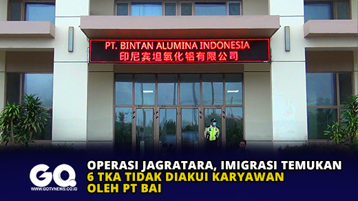 Operasi Jagratara, Imigrasi Temukan 6 TKA tidak Diakui Karyawan oleh PT BAI