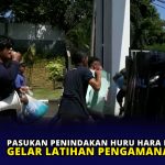 Pasukan Penindakan Huru Hara Lantamal IV Gelar Latihan Pengamanan Mako