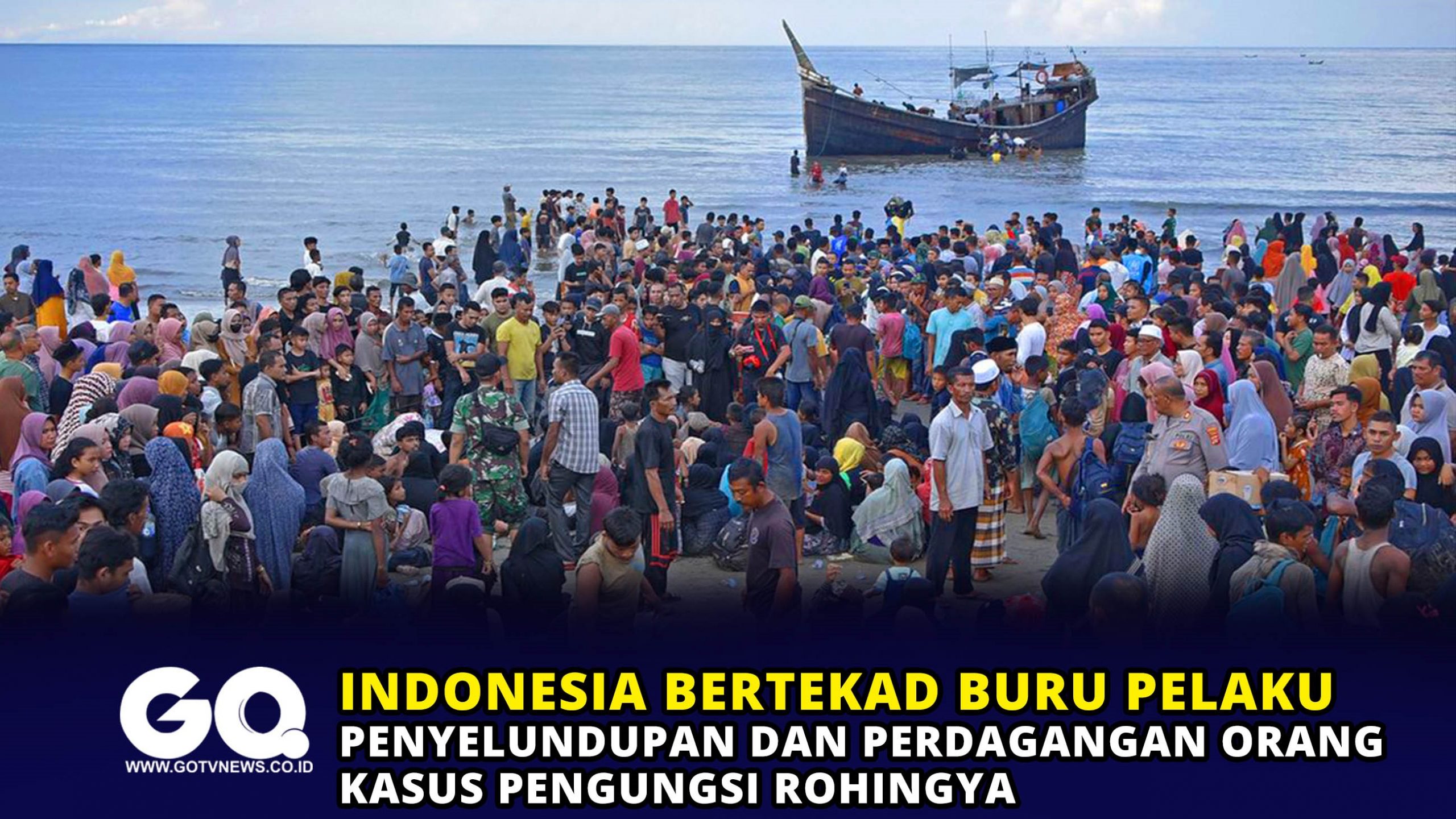 Indonesia Bertekad Buru Pelaku Penyelundupan dan Perdagangan Orang Kasus Pengungsi Rohingya