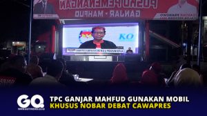 TPC Ganjar Mahfud Gunakan Mobil Khusus Nobar Debat Cawapres