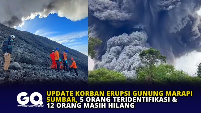 Update Korban Erupsi Gunung Marapi Sumbar, 5 Orang Teridentifikasi, 12 Orang Masih Hilang