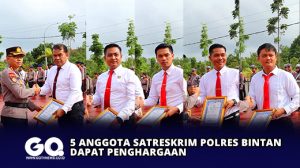 5 Anggota Satreskrim Polres Bintan Dapat Penghargaan