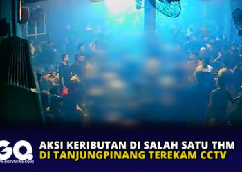 Aksi Keributan di Salah Satu THM di Tanjungpinang Terekam CCTV