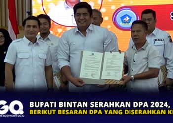 Bupati Bintan Serahkan DPA 2024, Berikut Besaran DPA yang Diserahkan ke OPD