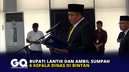 Bupati Lantik dan Ambil Sumpah 6 Kepala Dinas di Bintan