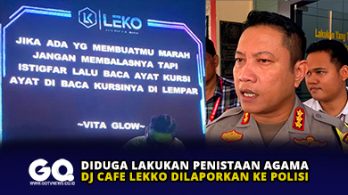 Diduga Lakukan Penistaan Agama, DJ Cafe Lekko Dilaporkan ke Polisi