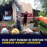 Dua Unit Rumah di Bintan Timur Ambruk Akibat Longsor