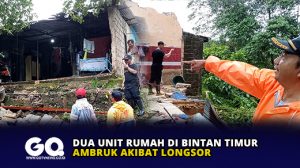 Dua Unit Rumah di Bintan Timur Ambruk Akibat Longsor