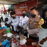 2,1 Kilogram Sabu serta Ratusan Ekstasi dan Happy Five Dimusnahkan Polres Karimun