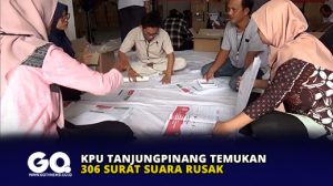 KPU Tanjungpinang Temukan 306 Surat Suara Rusak