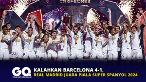 Kalahkan Barcelona 4-1, Real Madrid Juara Piala Super Spanyol 2024  