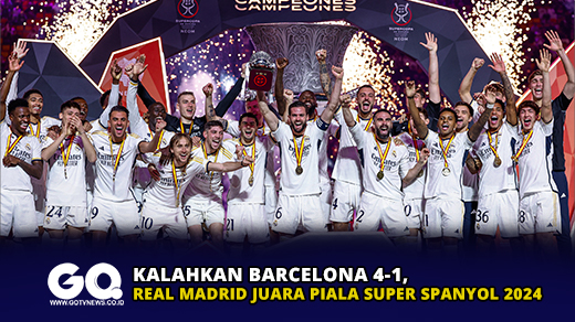 Kalahkan Barcelona 4-1, Real Madrid Juara Piala Super Spanyol 2024  