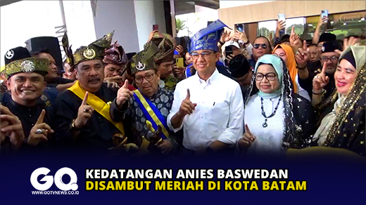 Kedatangan Anies Baswedan Disambut Meriah di Kota Batam