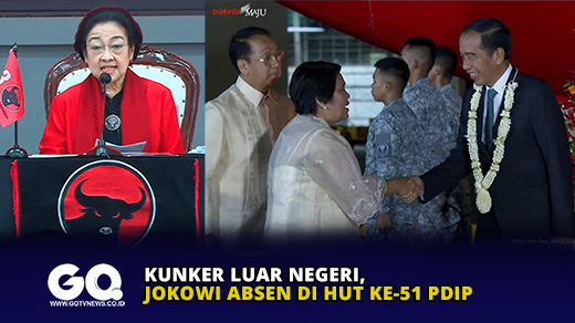 Kunker Luar Negeri, Jokowi Absen di HUT ke-51 PDIP