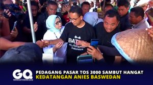 Pedagang Pasar Tos 3000 Sambut Hangat Kedatangan Anies Baswedan
