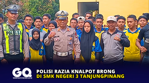 Polisi Razia Knalpot Brong di SMK Negeri 3 Tanjungpinang