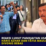 Reaksi Luhut Pandjaitan usai Haris Azhar dan Fatia Maulidianty Divonis Bebas