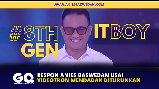 Respon Anies Baswedan usai Videotron Mendadak Diturunkan